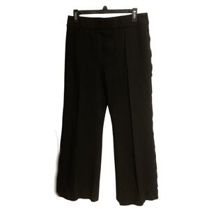 SPANX Black Ankle Cropped Wide-Leg Pants